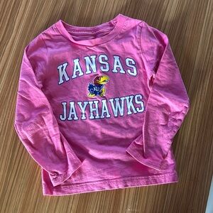 Toddler Kansas Jayhawks Long Sleeve T-Shirt- Size 4T